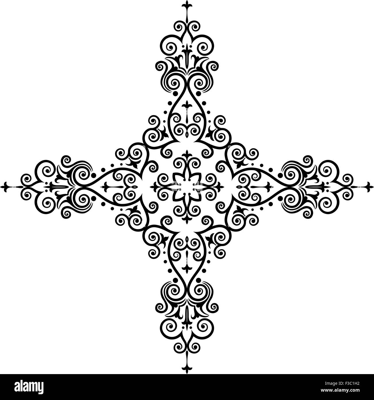 Christian Cross Design Vektorgrafiken Stock Vektor