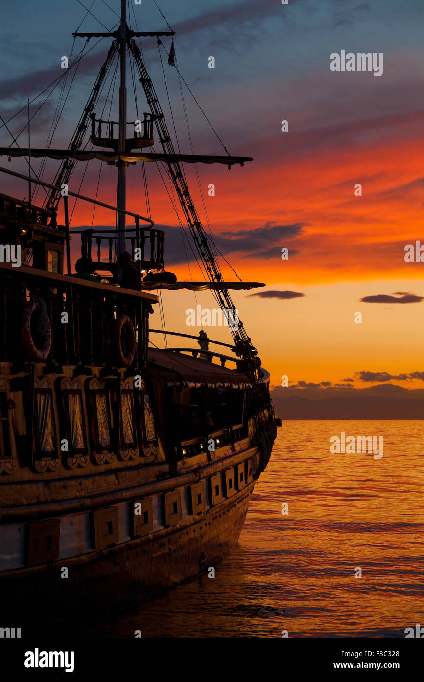 Alte Mode-Segelboot Stockfoto