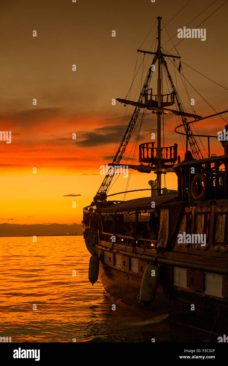 Alte Mode-Segelboot Stockfoto