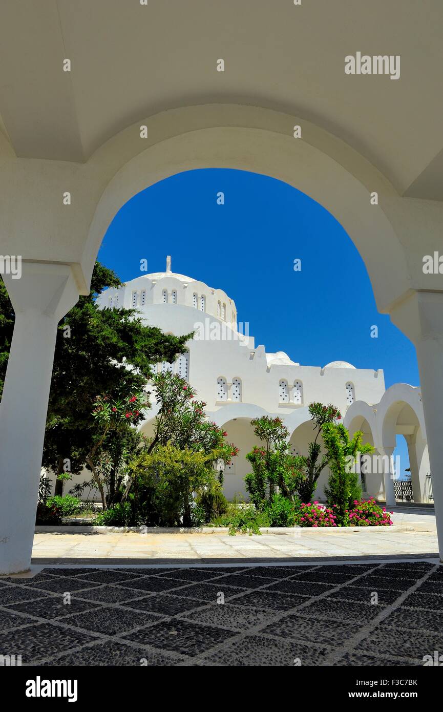 Kathedrale Mariä Lichtmess, Firá, Santorin, Griechenland Stockfoto