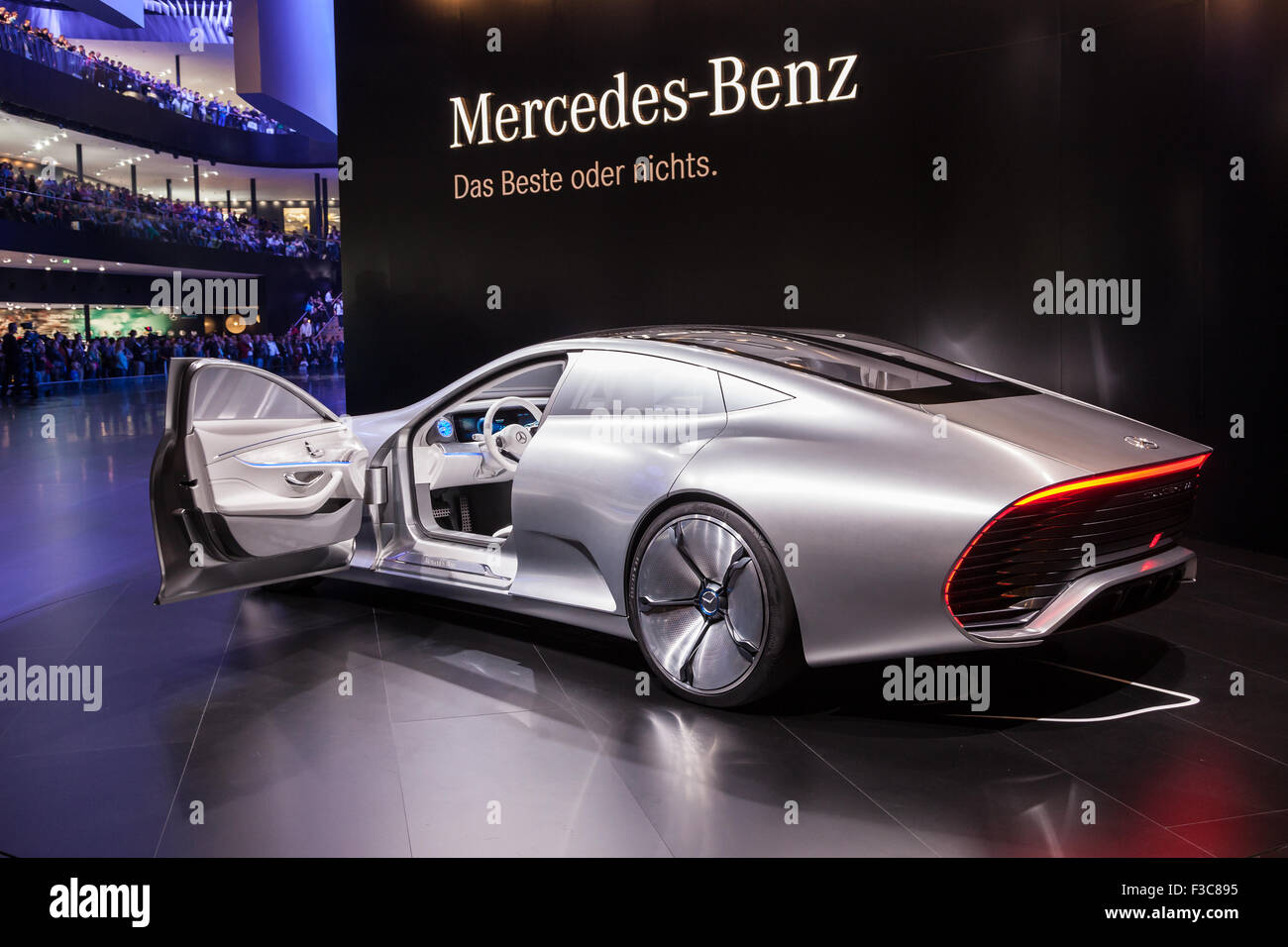 Mercedes-Benz Concept IAA (intelligente aerodynamische Automobile) auf der IAA Internationale Automobilausstellung 2015. Stockfoto