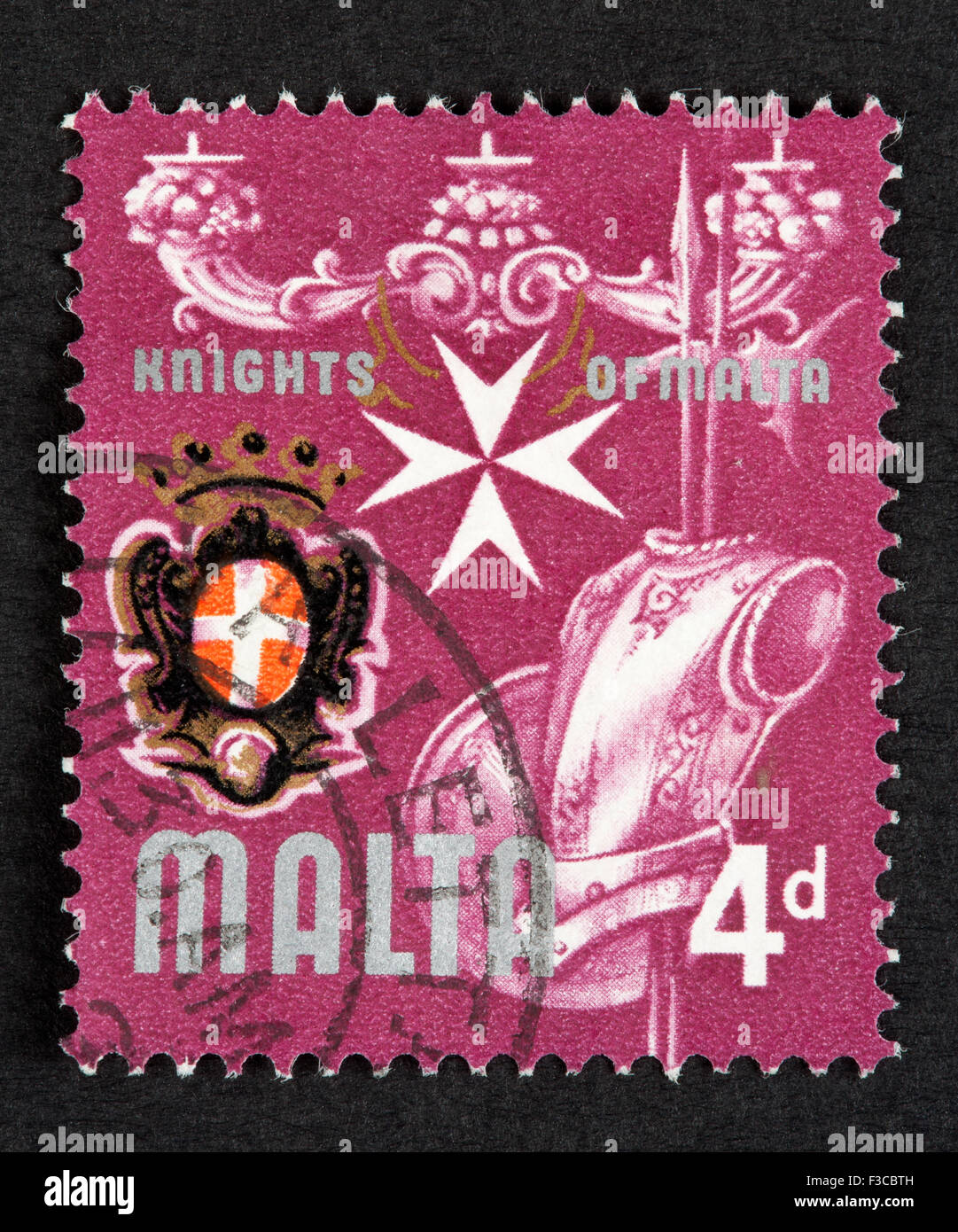 Maltesische Briefmarke Stockfoto