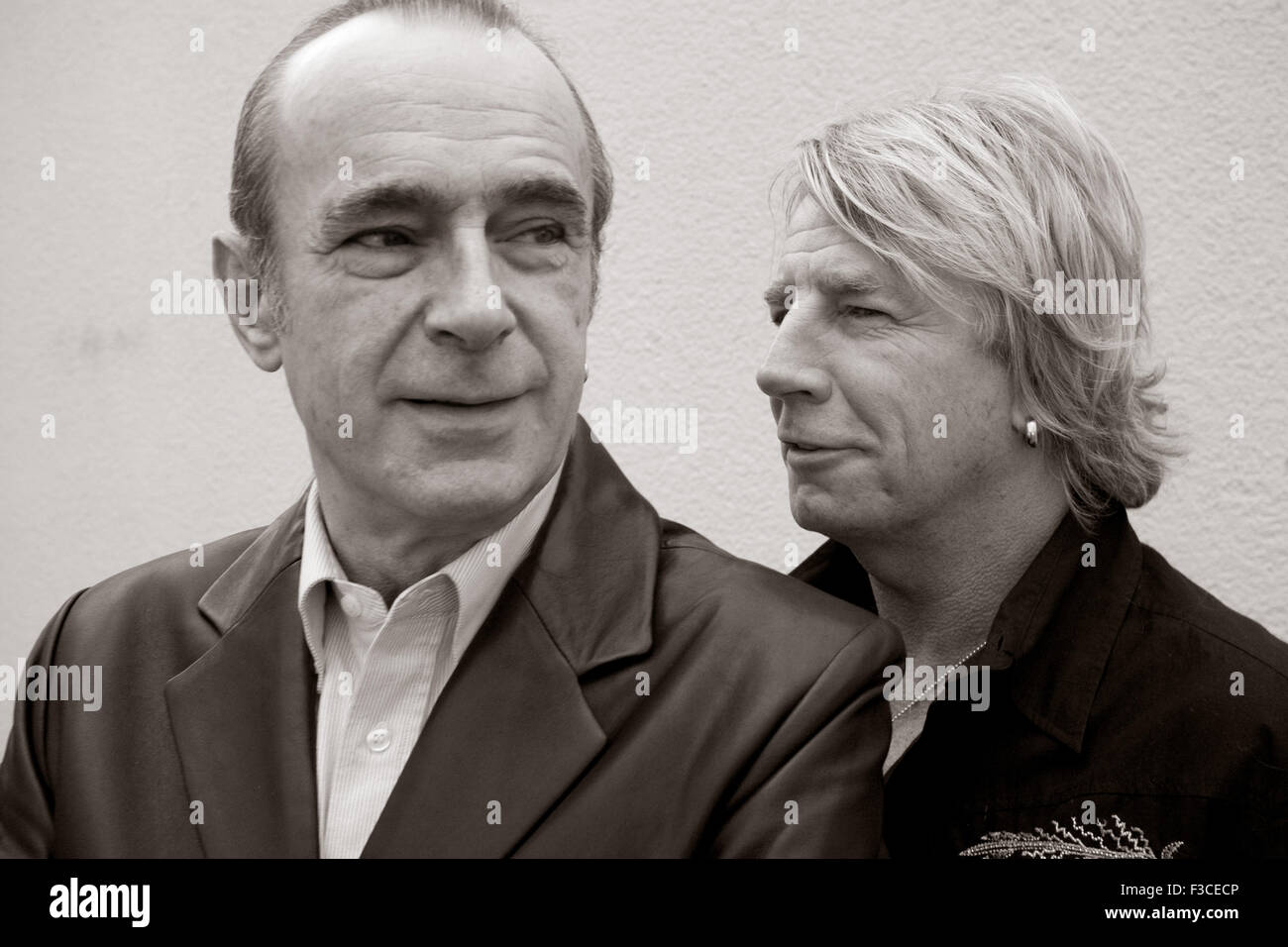 Francis Rossi und Rick Parfitt von der englischen Rock-band Status Quo in München. Stockfoto