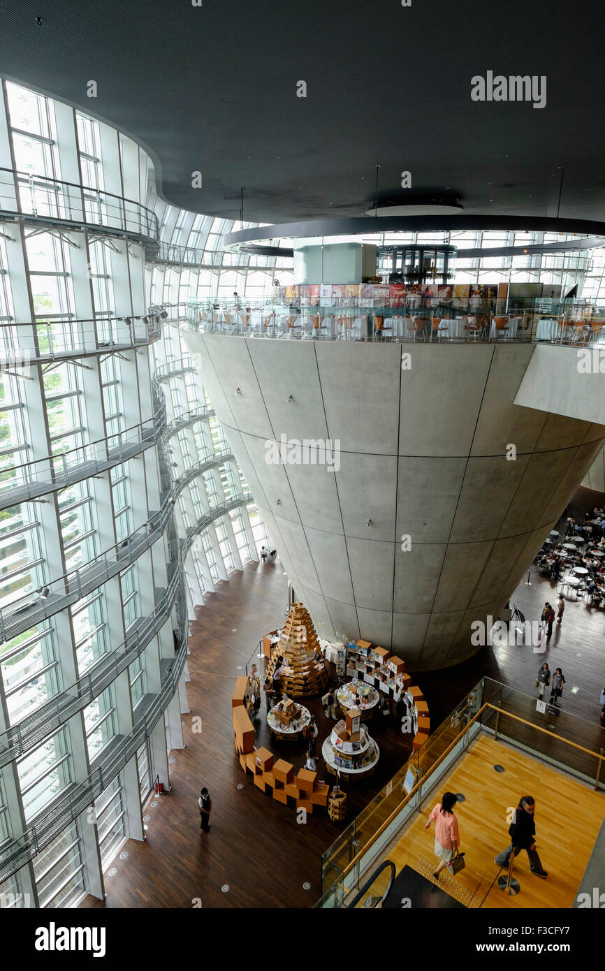 Innere des National Art Center Tokyo Japan Stockfoto