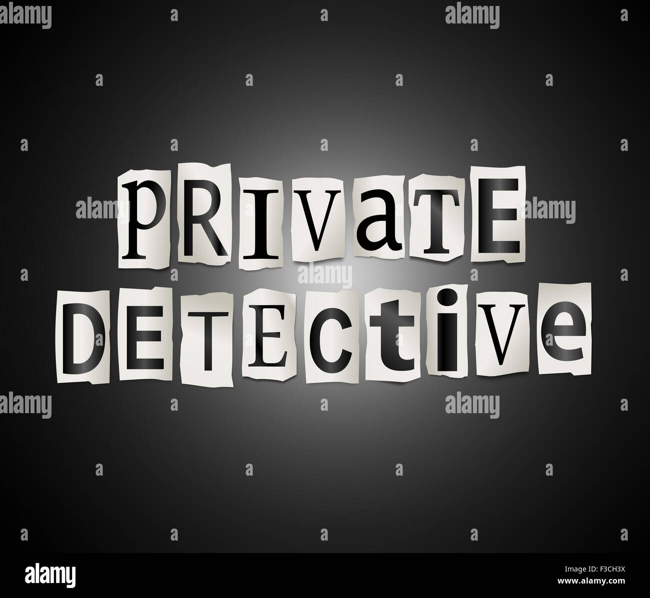 Privatdetektiv. Stockfoto