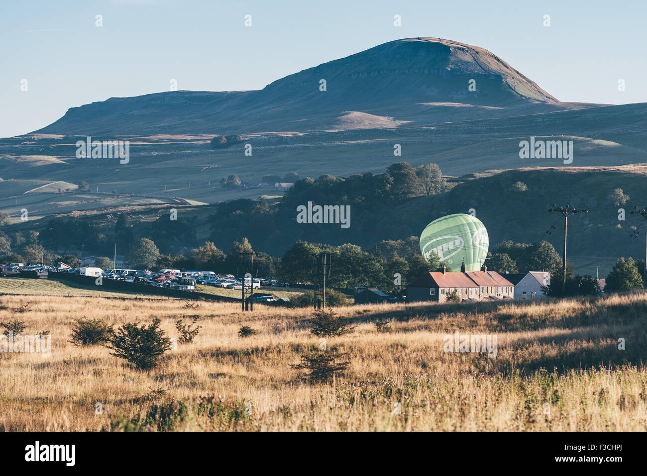 2015 - 3 Spitzen Cyclocross Rennen - Yorkshire - Ingleborough, Whernside und Pen-y-Gent - Gewinner Paul Oldham - Jules Toone Stockfoto