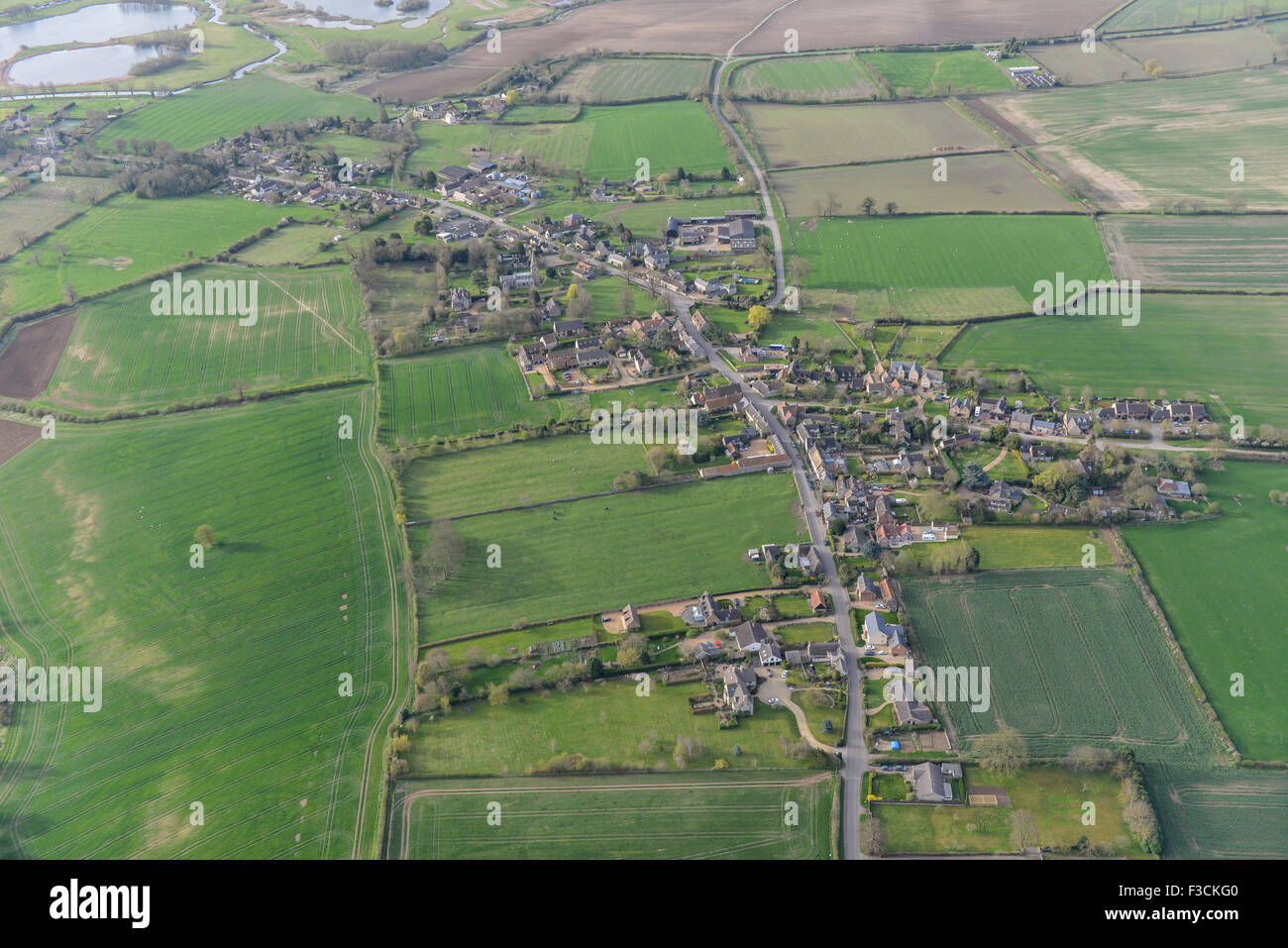 Luftaufnahme des Aldwincle, Northamptonshire Stockfoto