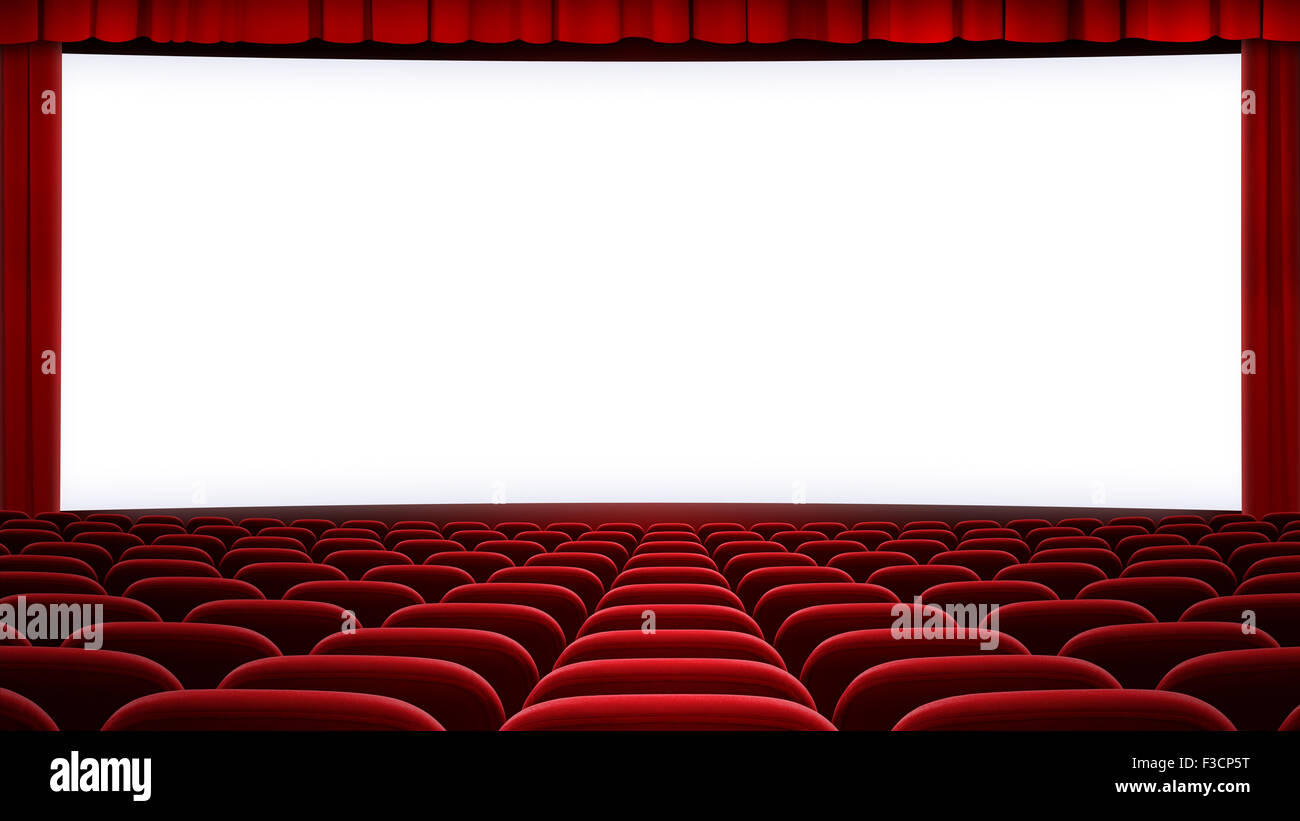 große Kino-Bildschirm Backgound (Seitenverhältnis 16:9) Stockfoto