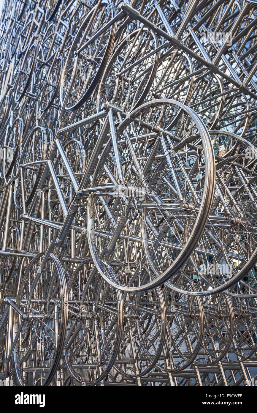 Stadt von London Ai Weiweis "Forever" Installation am Fuße des die Gurke Stockfoto