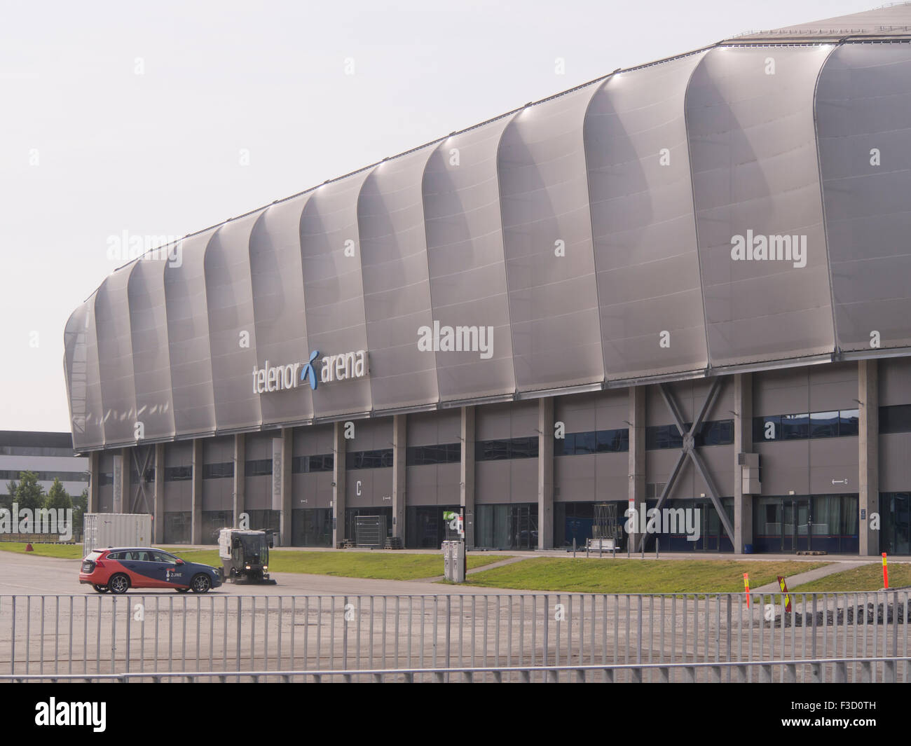 Telenor Arena, Sport und Konzertsaal genutzt Gebäude in Fornebu Gegend westlich von Oslo Norwegen Stockfoto