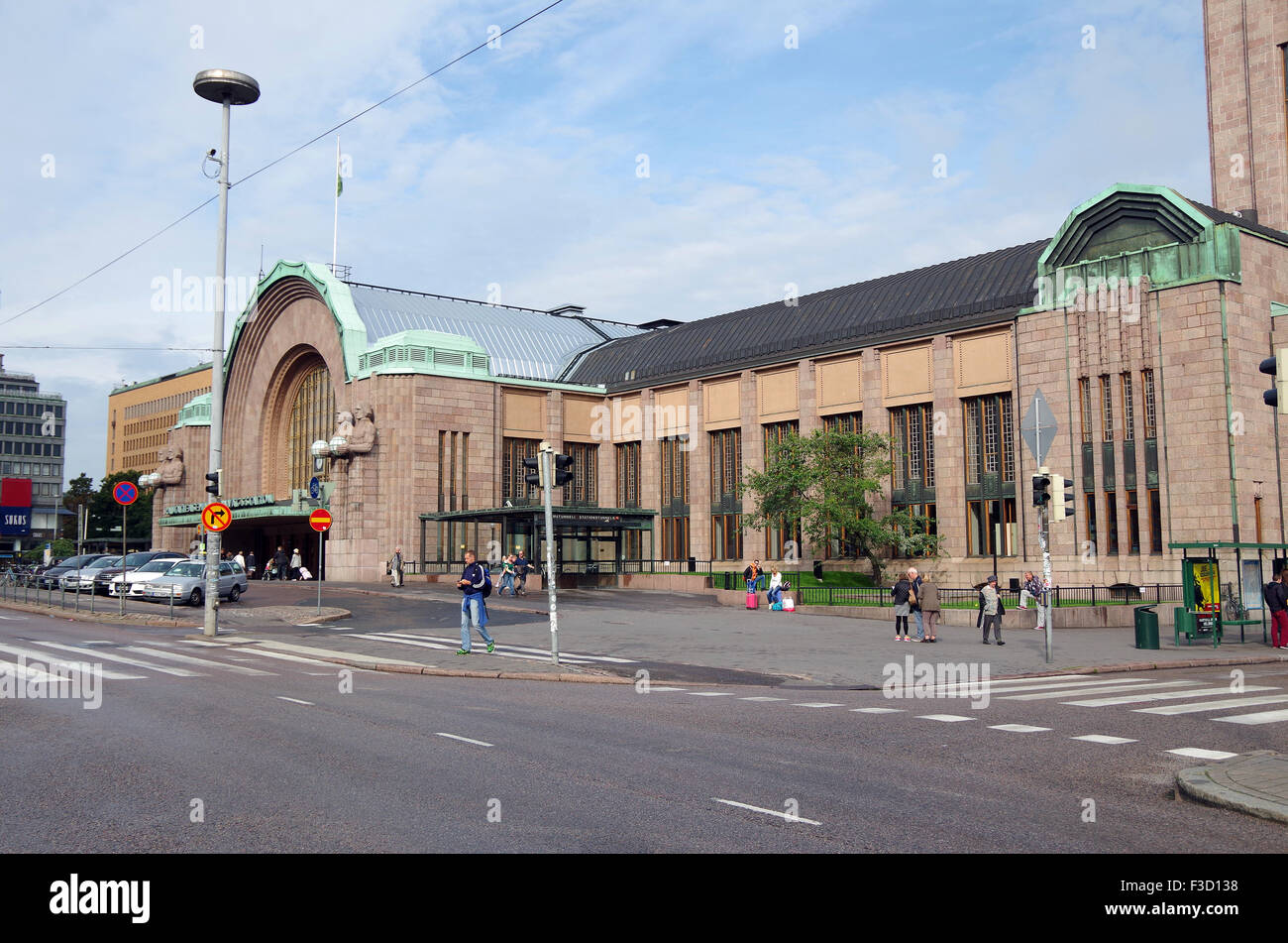 Zentralen Hauptbahnhof Helsinki, Finnland, Stockfoto