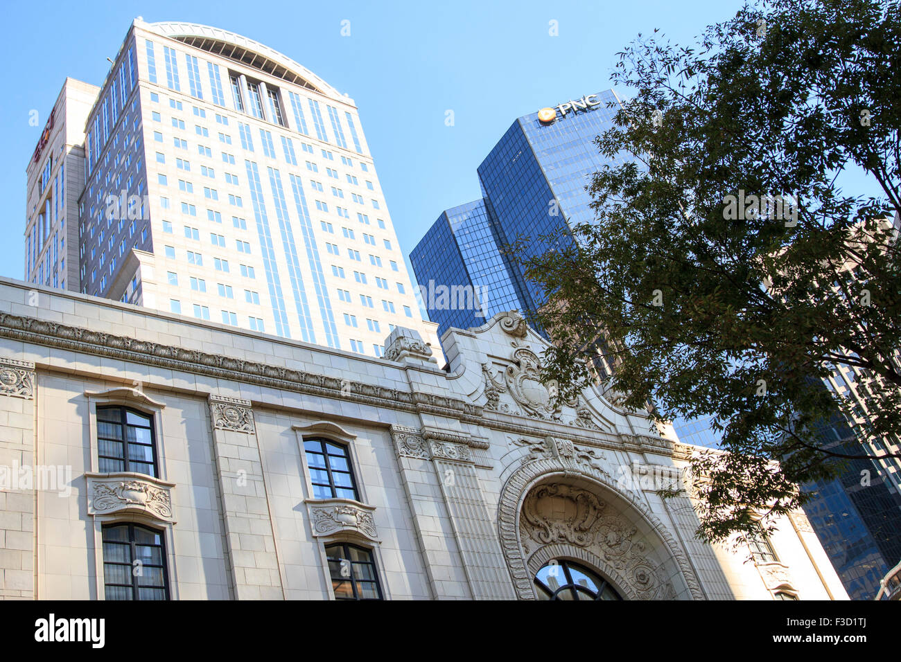 Die Innenstadt von Pittsburgh Heinz Hall Stockfoto