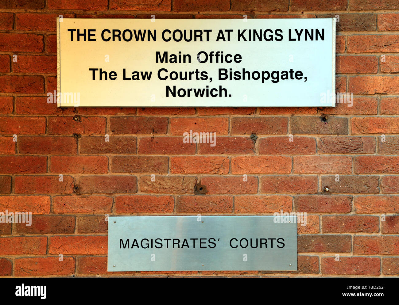 Kings Lynn Magistrates Court Norfolk England Englisch UK Recht Gerichte Stockfoto
