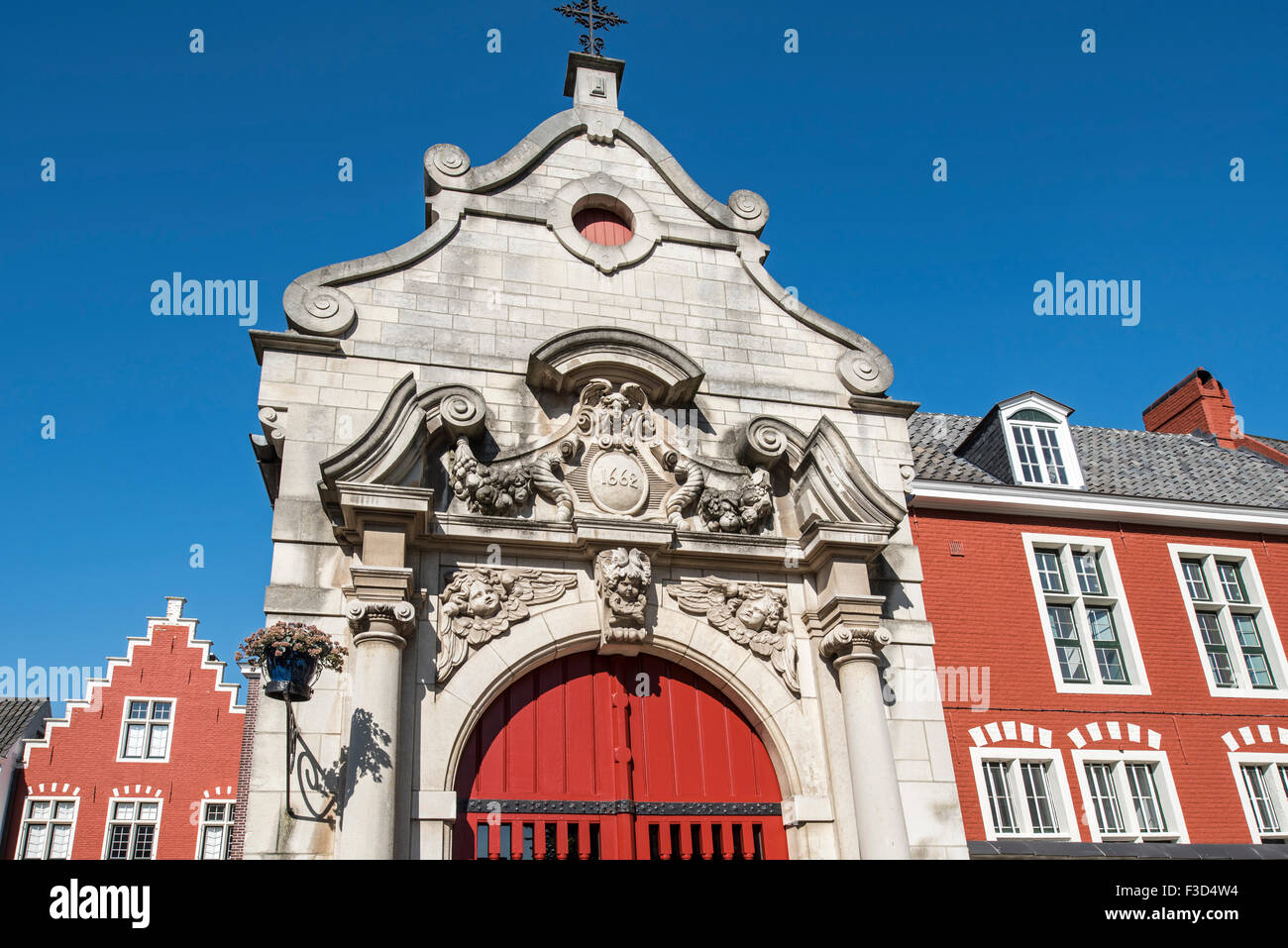 Der kleine Beginenhof Het Klein Begijnhof / Deltacup Ter Hooyen / unsere Liebe Frau von Hooie / Our Lady Ter Hooyen in Gent, Belgien Stockfoto