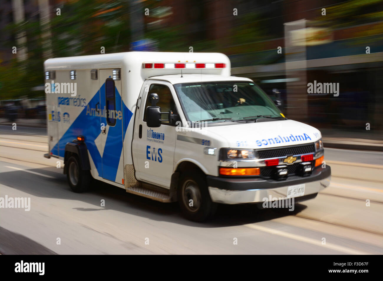 Ambulanz in Toronto Straßen Rauschen Stockfoto