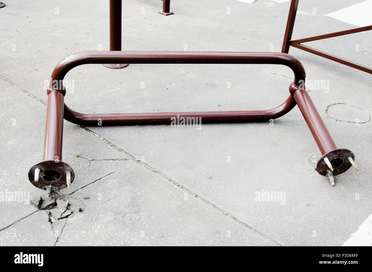 Außen Vandalismus einer öffentlichen Eigenschaft auf der Straße Stockfoto