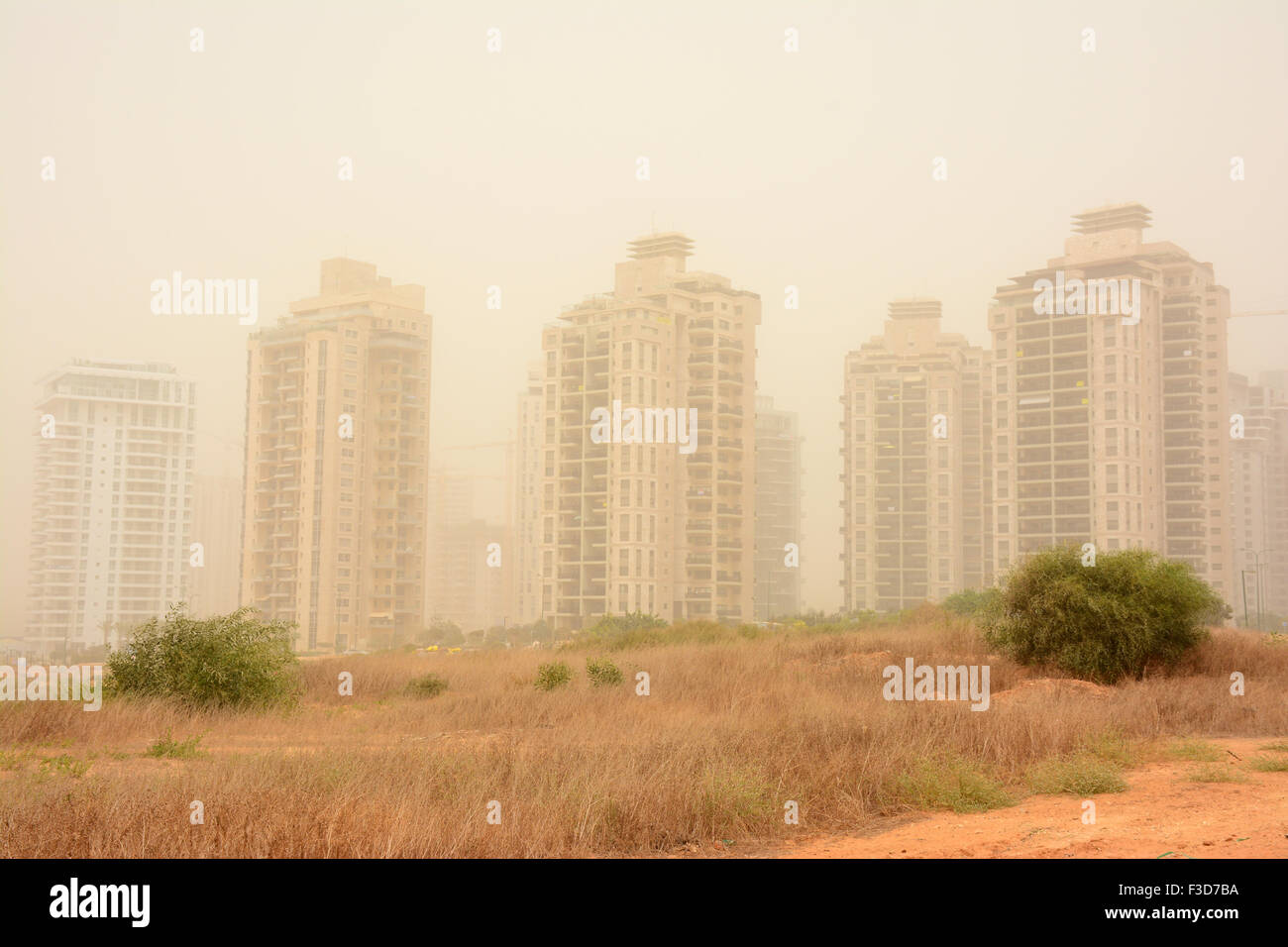 Sandsturm in Israel Stockfoto