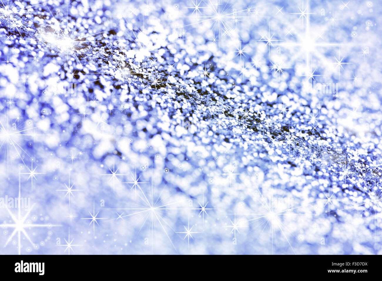 Blaue abstrakte Winter Weihnachten Hintergrund Stockfoto