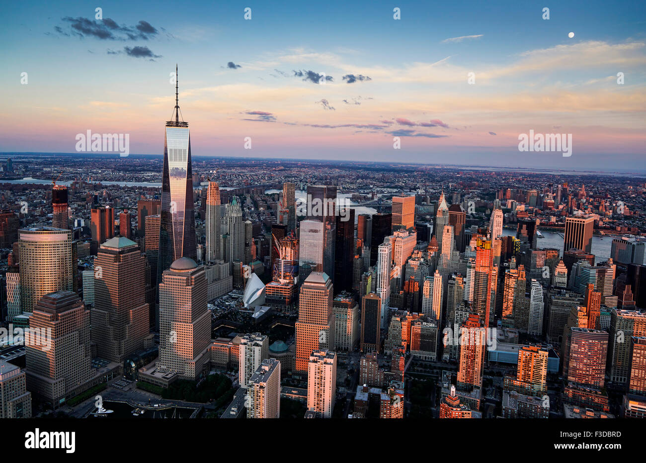 Luftbild der Innenstadt Stockfoto