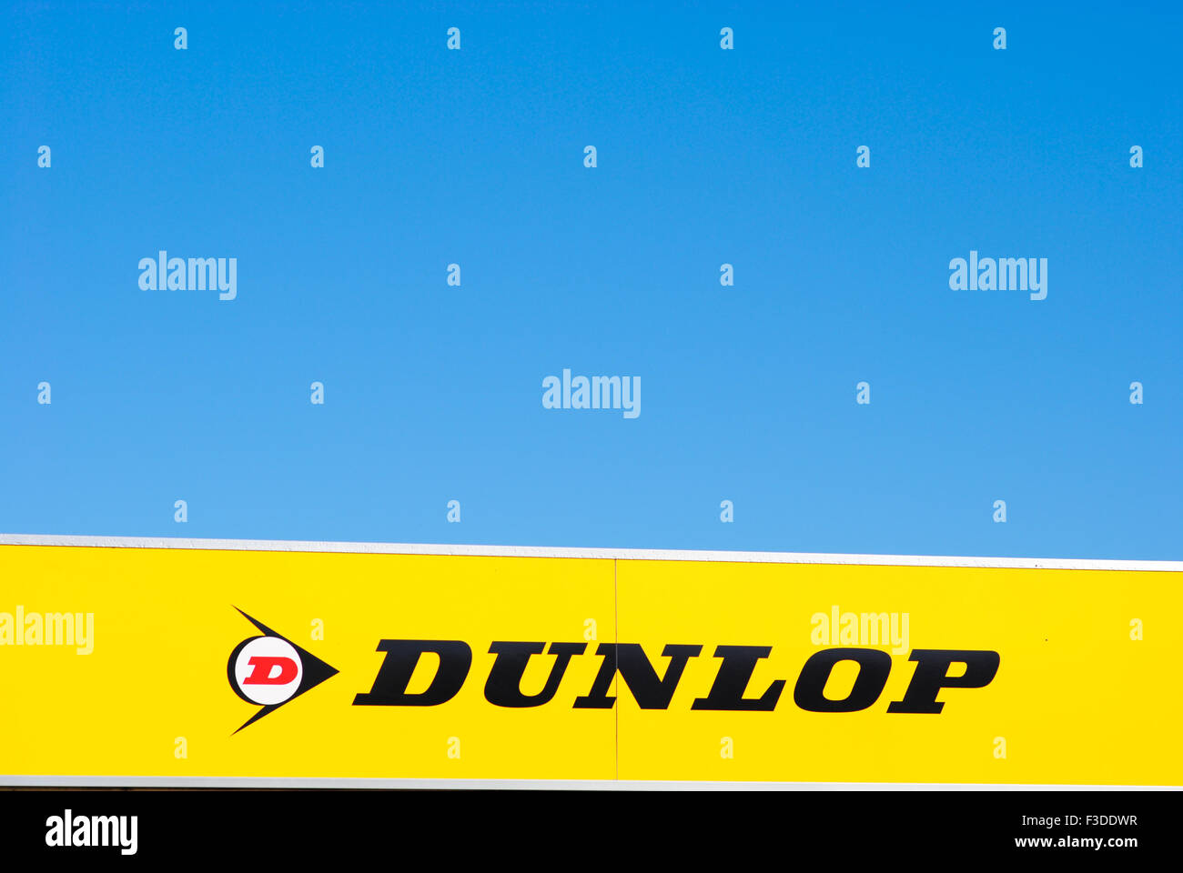 Dunlop Logo Motorsport BTCC Stockfoto