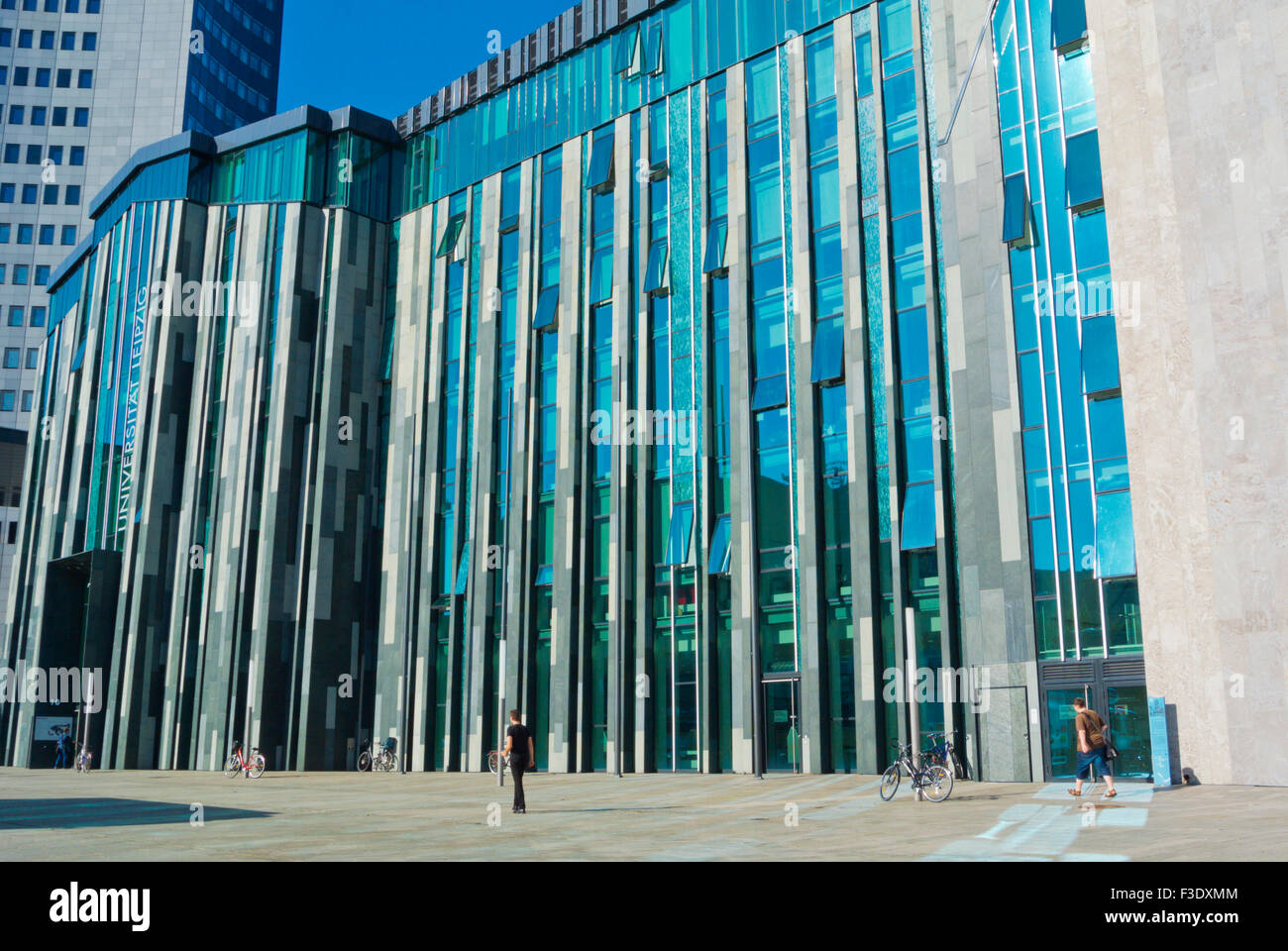 Universität Leipzig, Universität Hauptgebäude, Augustusplatz, Leipzig, Sachsen, Deutschland Stockfoto
