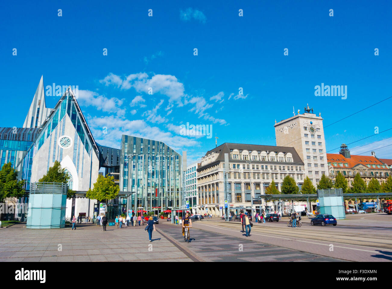 Augustusplatz, Leipzig, Sachsen, Deutschland Stockfoto
