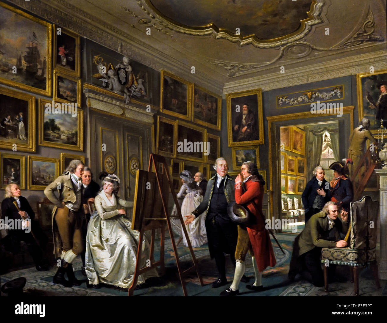 Die Kunst-Galerie von Jan Gildemeester Jansz, Adriaan de Lelie, 1794-1795 Niederlande Niederlande (Adriaan de Lelie 1755-1820 niederländischen Niederlande) Stockfoto