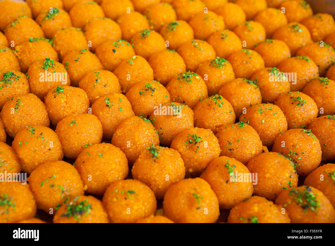 Eine Anzeige von Ladus in Calcutta Bäckerei zu verkaufen Stockfoto