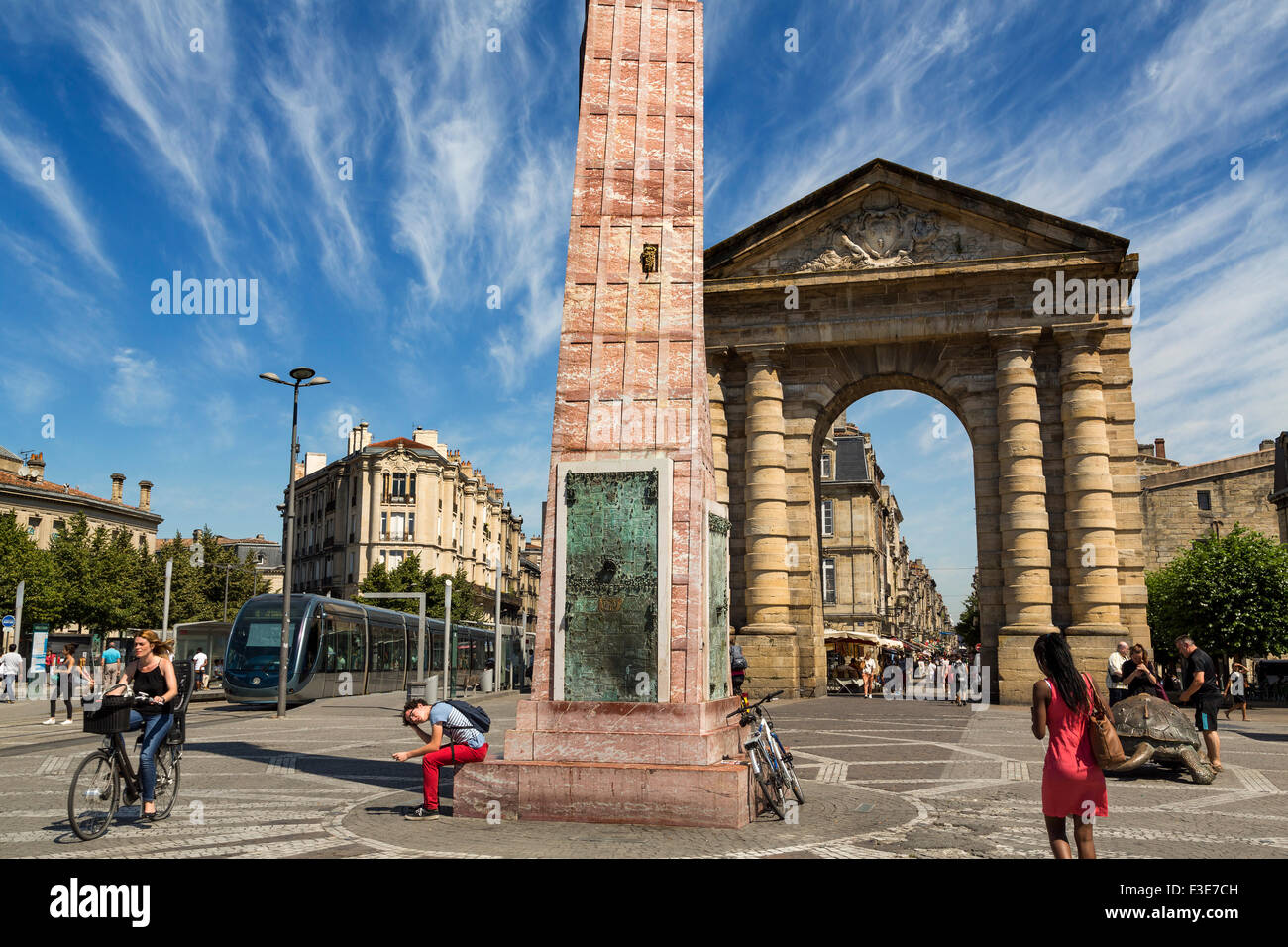 Place De La Victoire quadratische Bordeaux Gironde Aquitaine Frankreich Europa Stockfoto