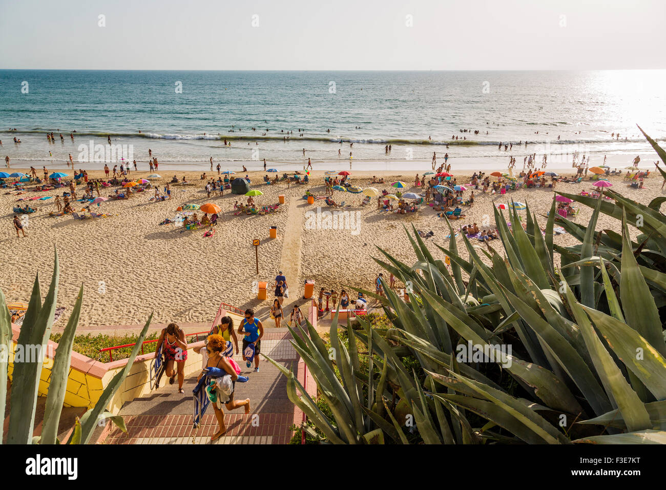 Santa María del Mar Strand Cadiz Andalusien Spanien Stockfoto