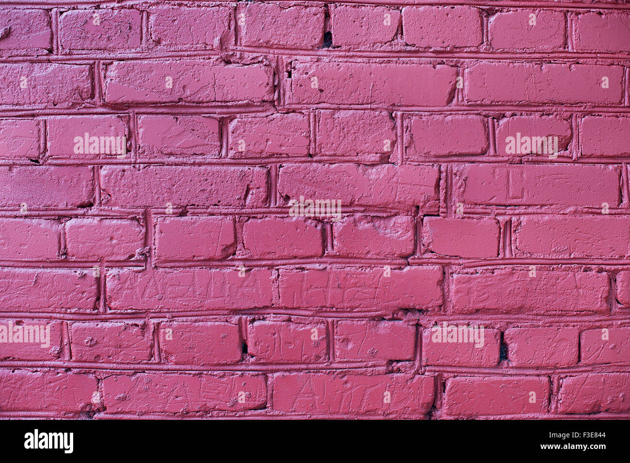 Burgunder Ziegelmauer - horizontale Hintergrund Stockfoto