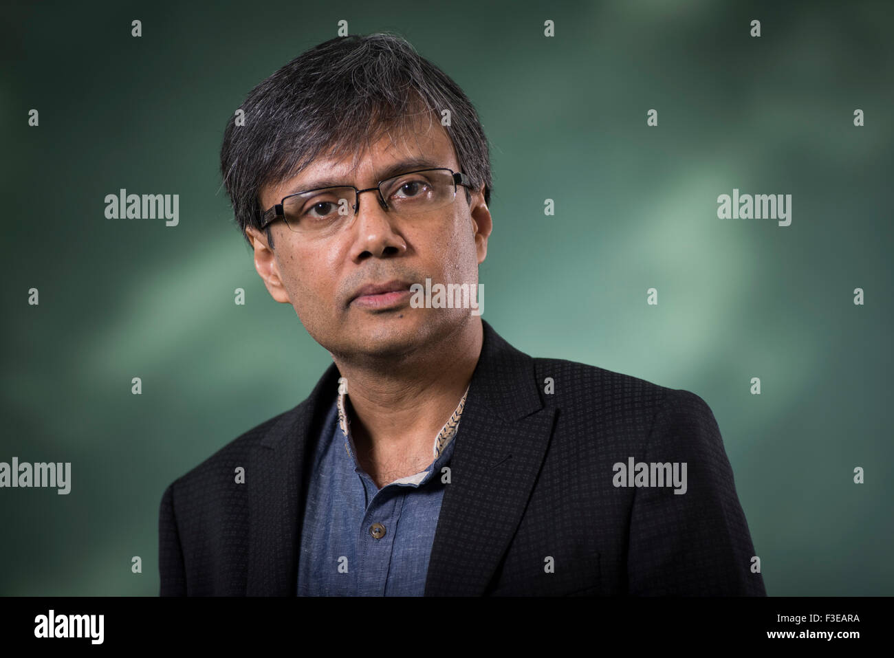 Indische englische Autor und akademischen Amit Chaudhuri. Stockfoto