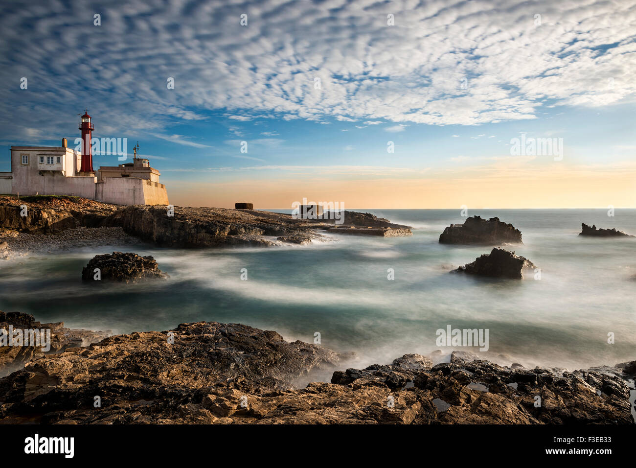 Leuchtturm, Cabo Raso, Cascais, Portugal: 2015 Stockfoto