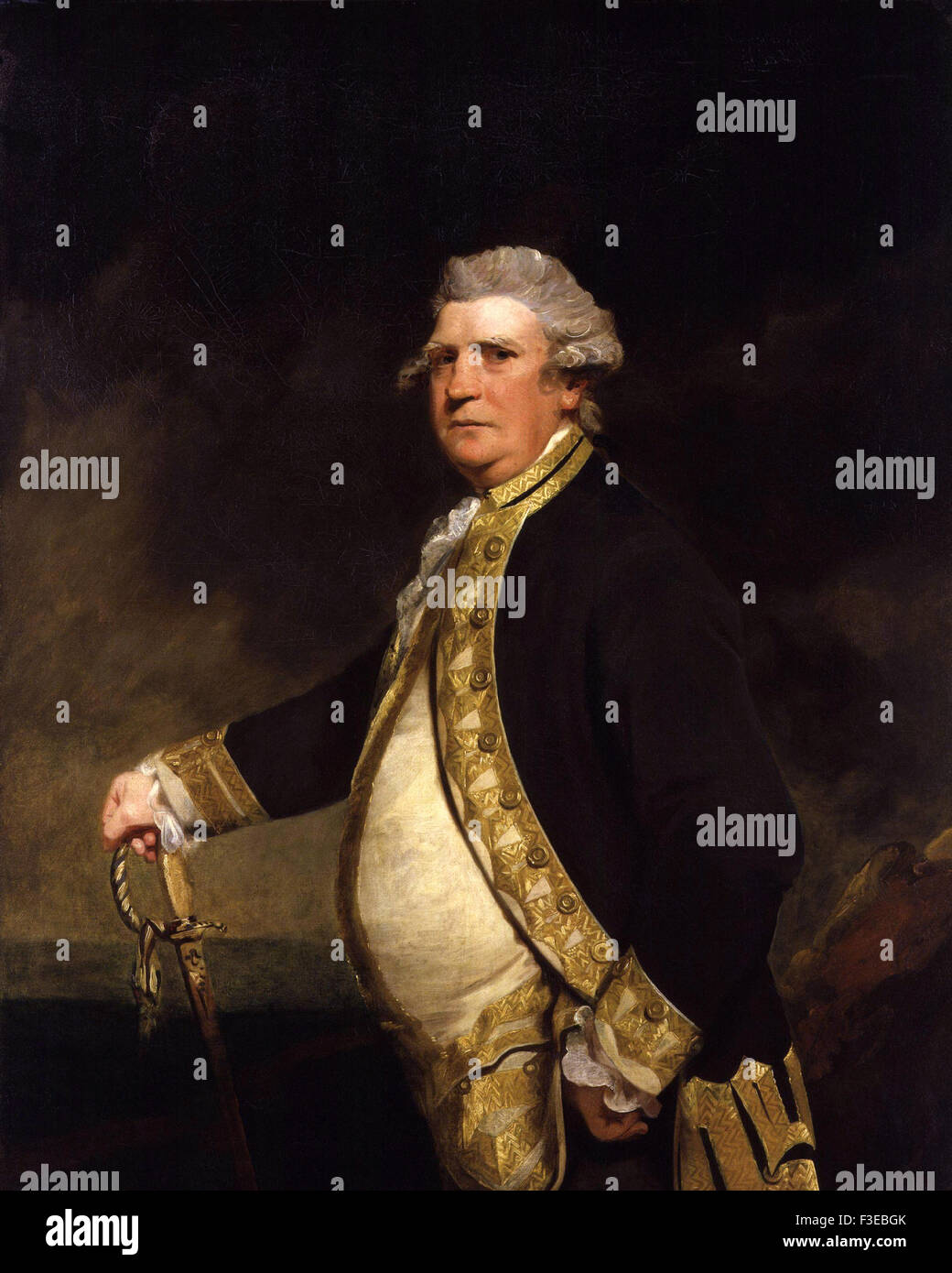 Sir Joshua Reynolds - Augustus Keppel, Viscount Keppel Stockfoto