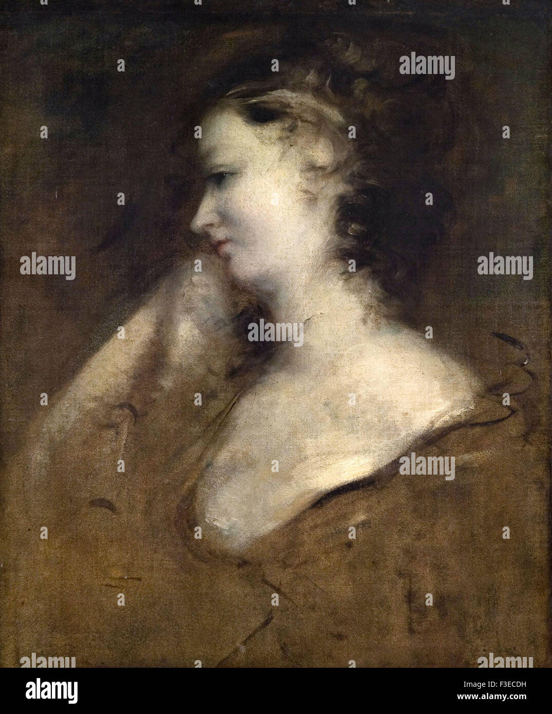 Sir Joshua Reynolds - Porträt einer Dame Stockfoto