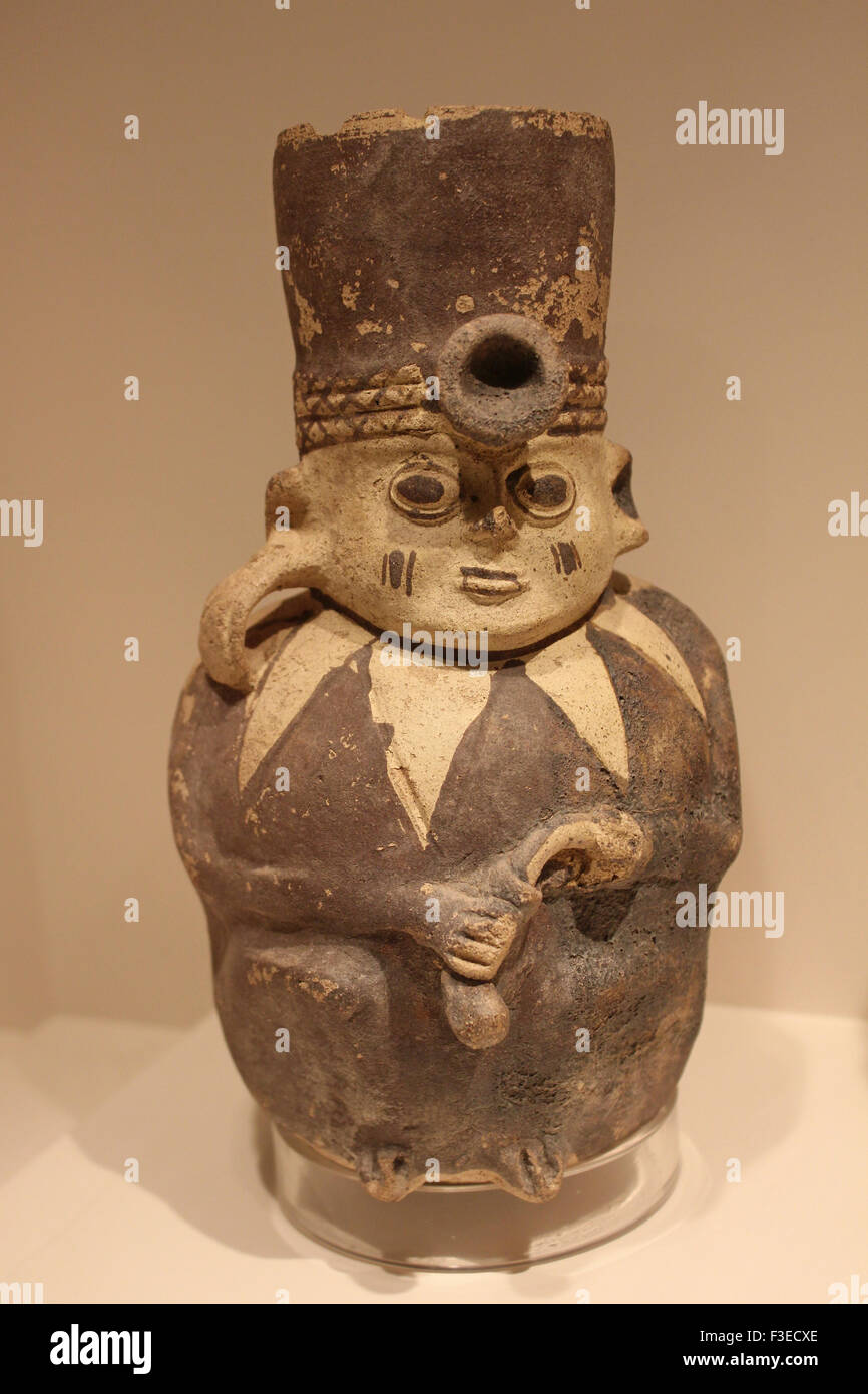 Menschliche Figur Chancay Imperial Zeitraum 1300 AD - 1352 AD Stockfoto