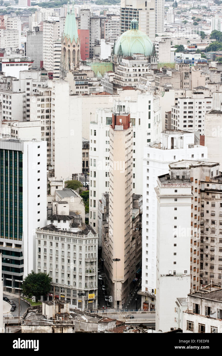 Skyline in der Innenstadt von Sao Paulo Stockfoto