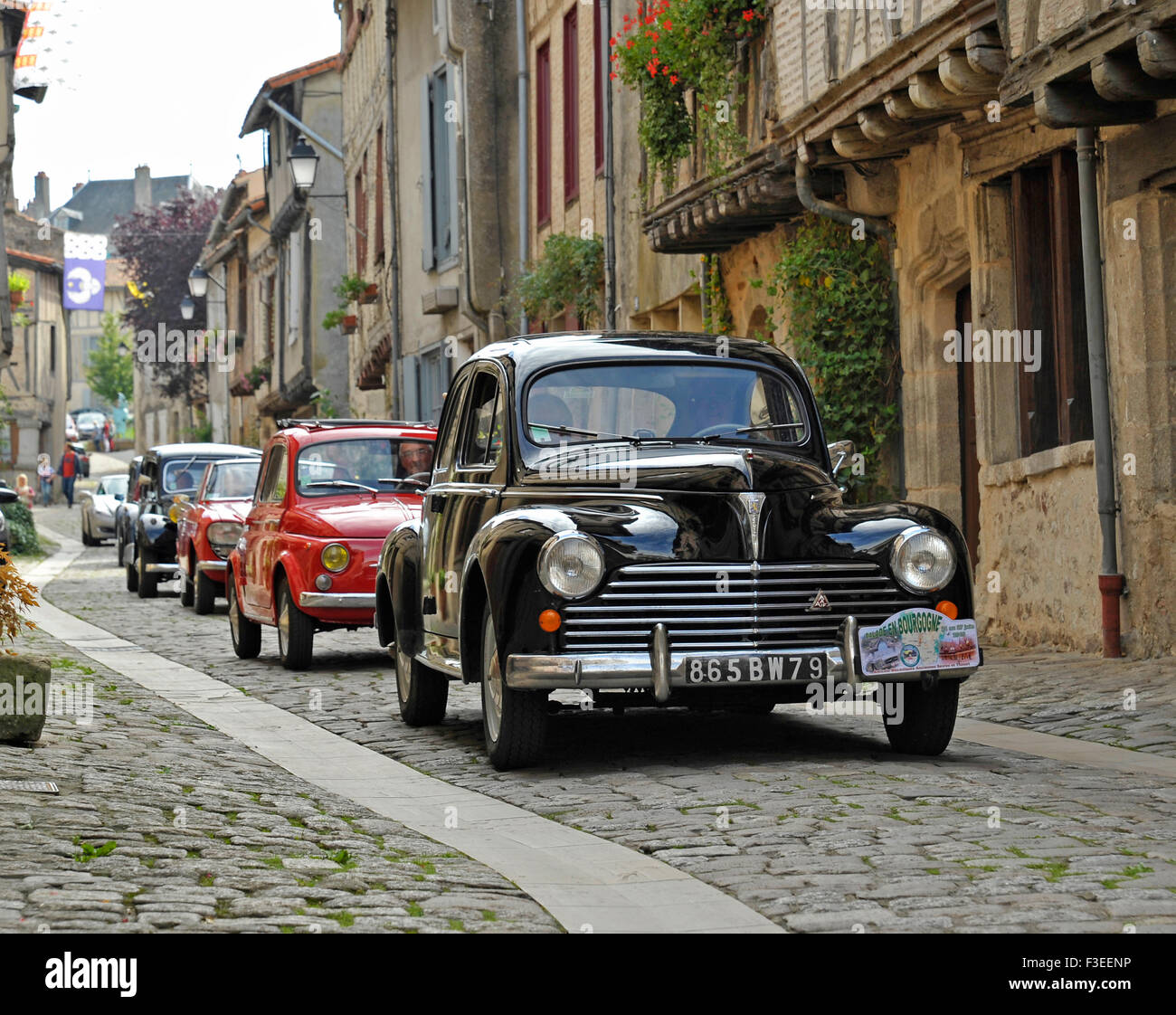 Französische Oldtimer Peugeot 203 Stockfoto