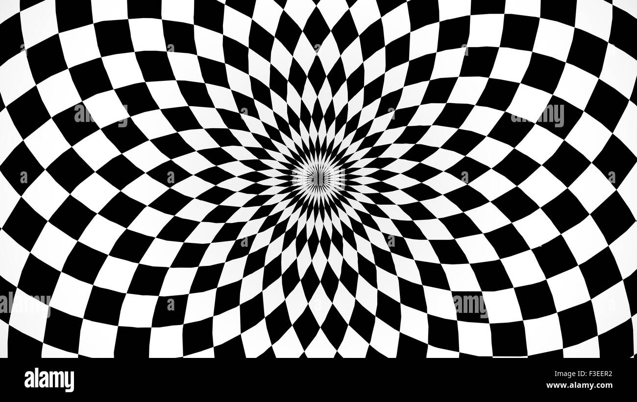 Kaleidoskopische und hypnotische Hintergrund Stockfoto