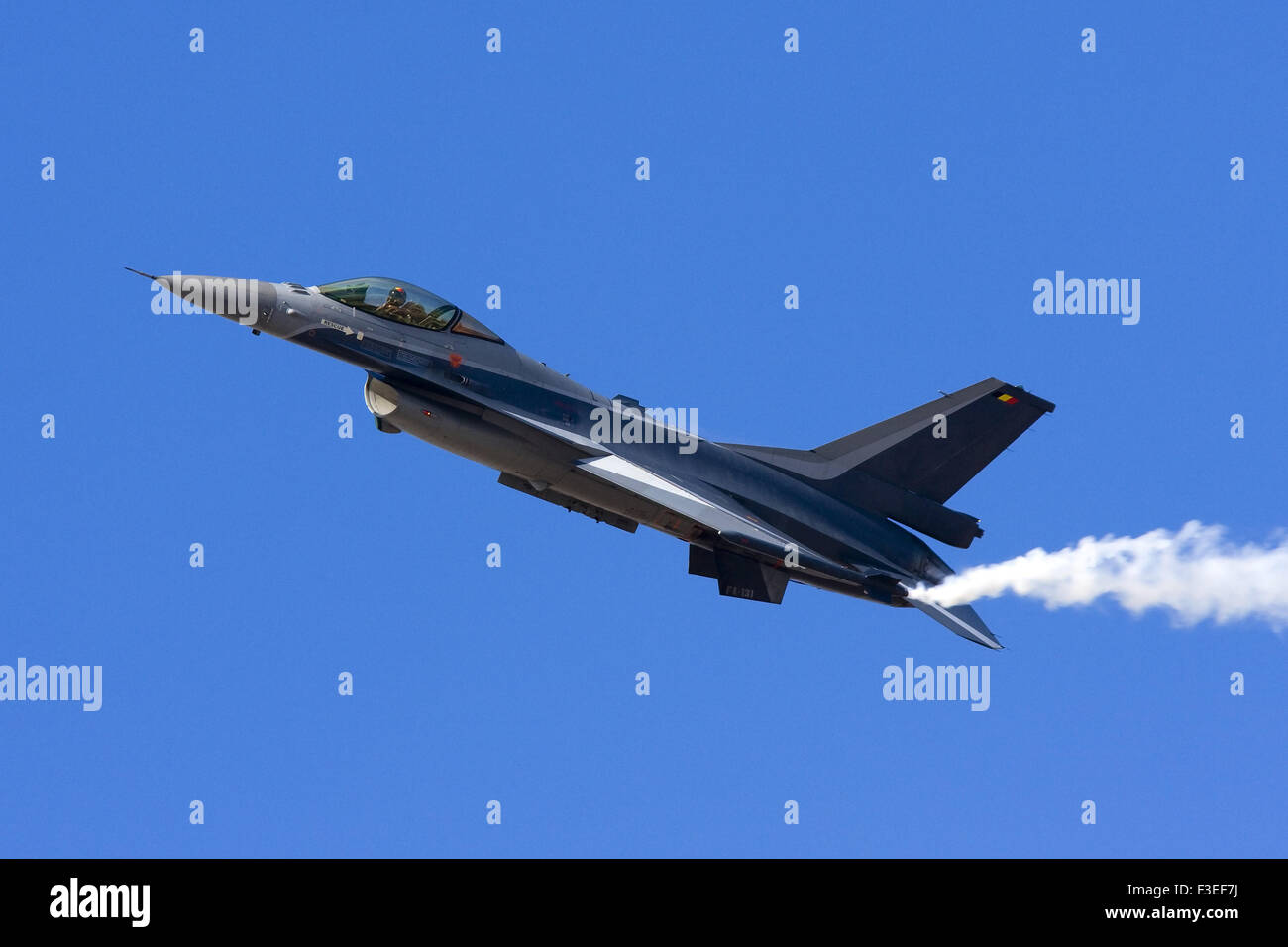 Belgischer General Dynamics f-16 Kämpfe Falcon Stockfoto