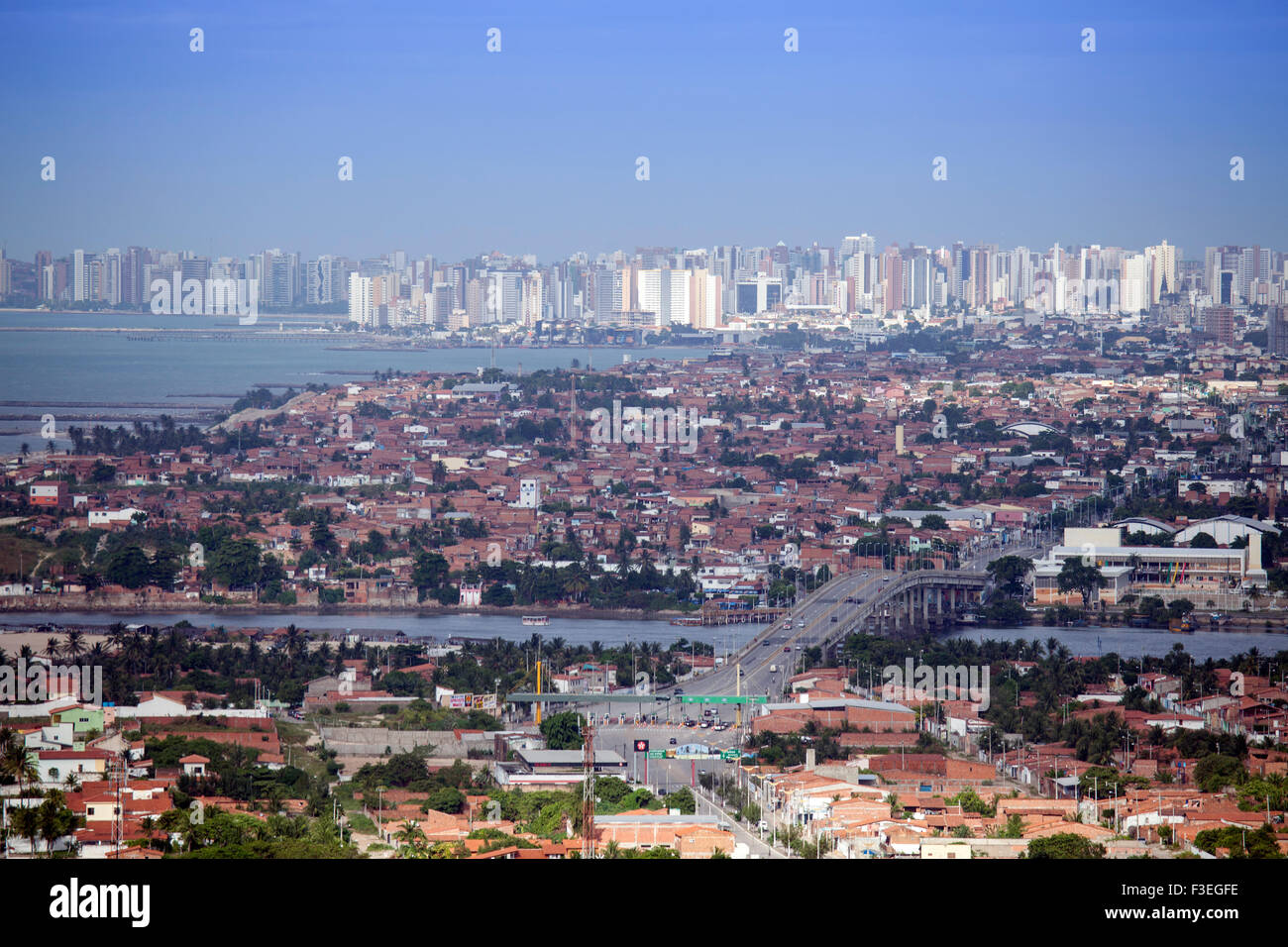 Fortaleza-Stadt im Nordosten Brasiliens Stockfoto