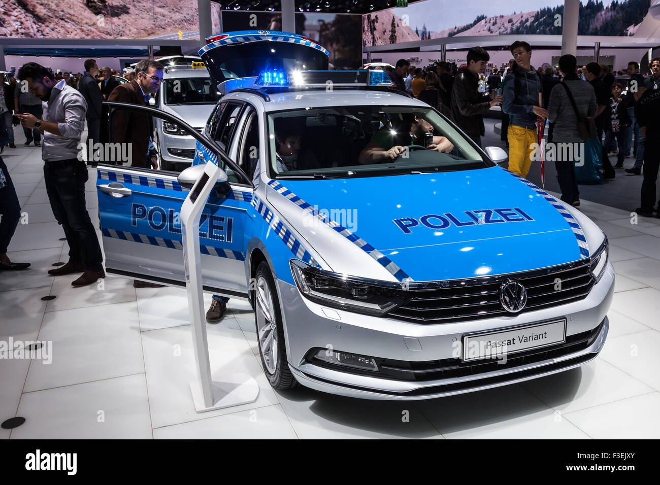 Volkswagen Passat Polizei Edition auf der IAA Internationale Automobilausstellung 2015 Stockfoto