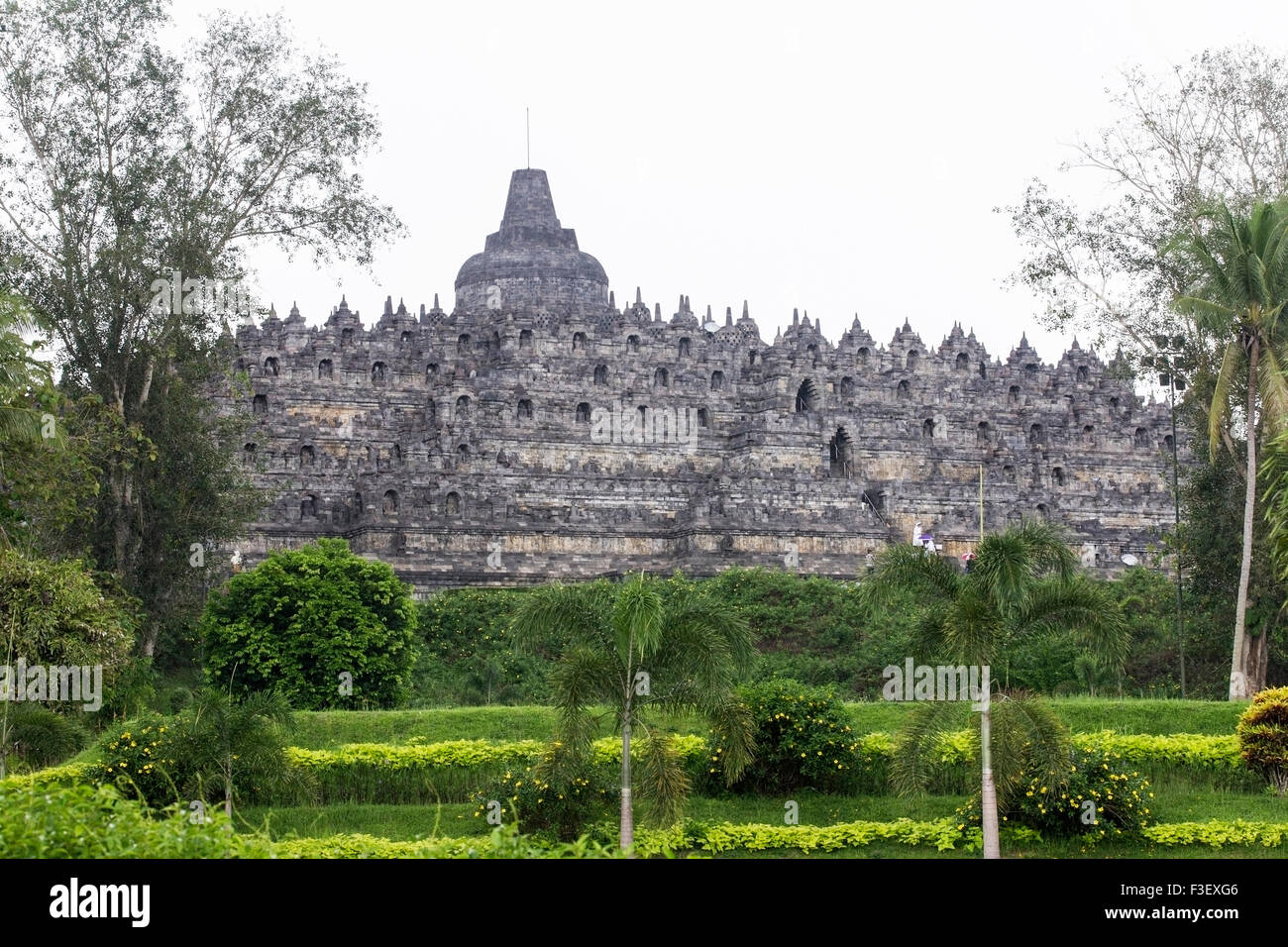 Borobudur, Sailendra buddhistische Tempel, Magelang, Java, Indonesien Stockfoto