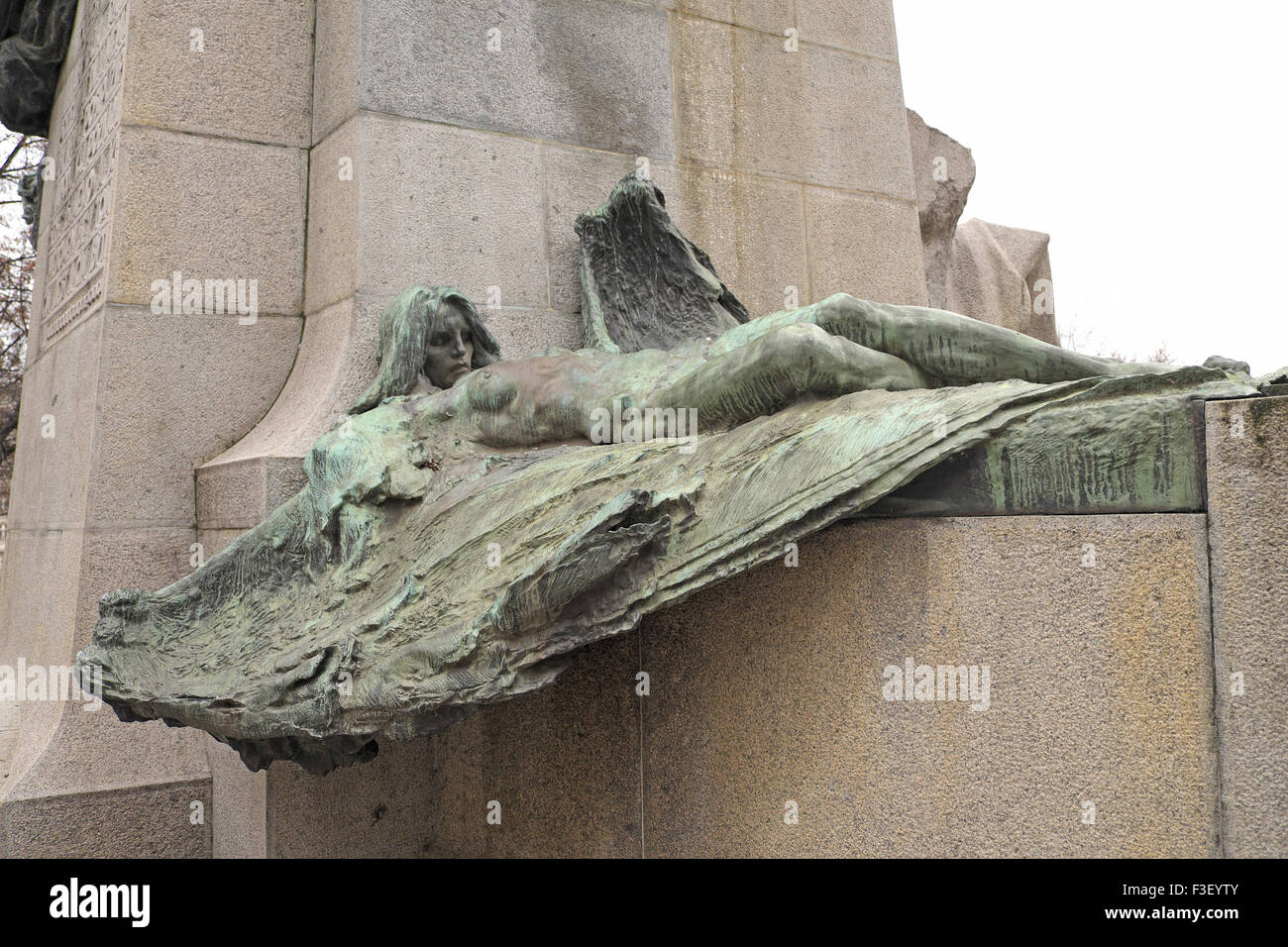Tote Engel, Teil der palacky Denkmal, palacky Square, Prag, Tschechische Republik. Stockfoto