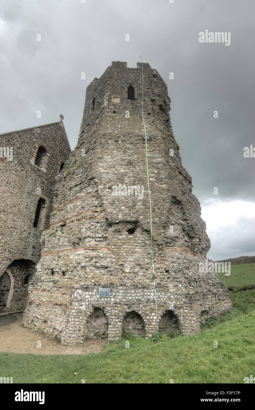 Dover Castle römischen Leuchtturm Stockfoto