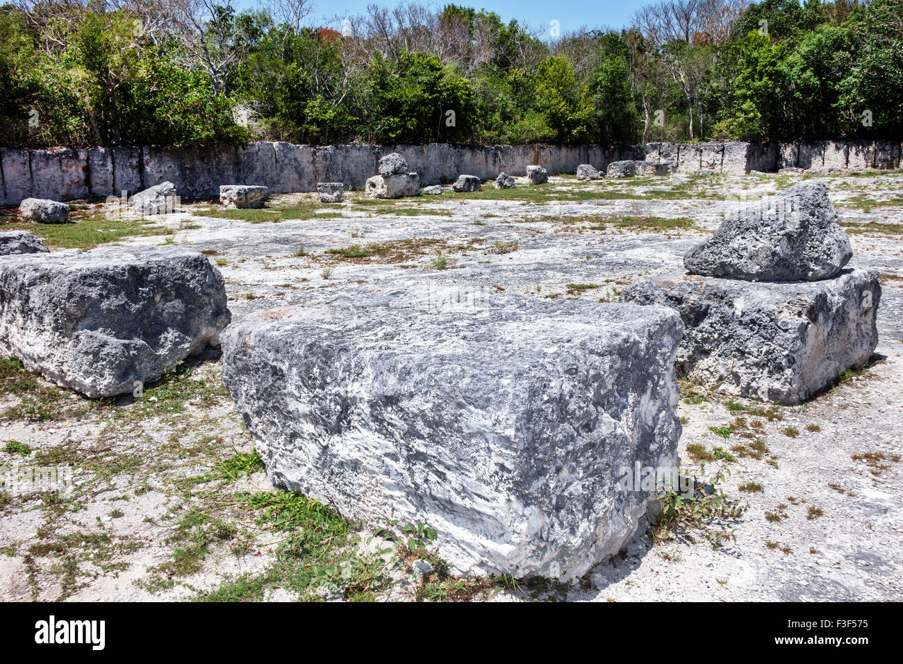 Florida Keys, Islamorada, Windley Key Fossil Reef Geological State Park, historischer Korallenbruch, Keystones, FL150508037 Stockfoto