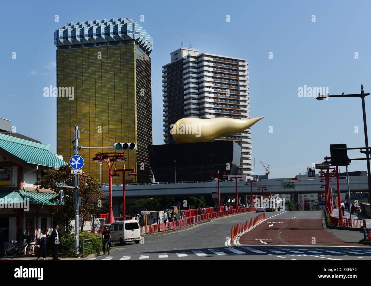Asahi Bier Hauptquartier in Tokio, Japan. Stockfoto