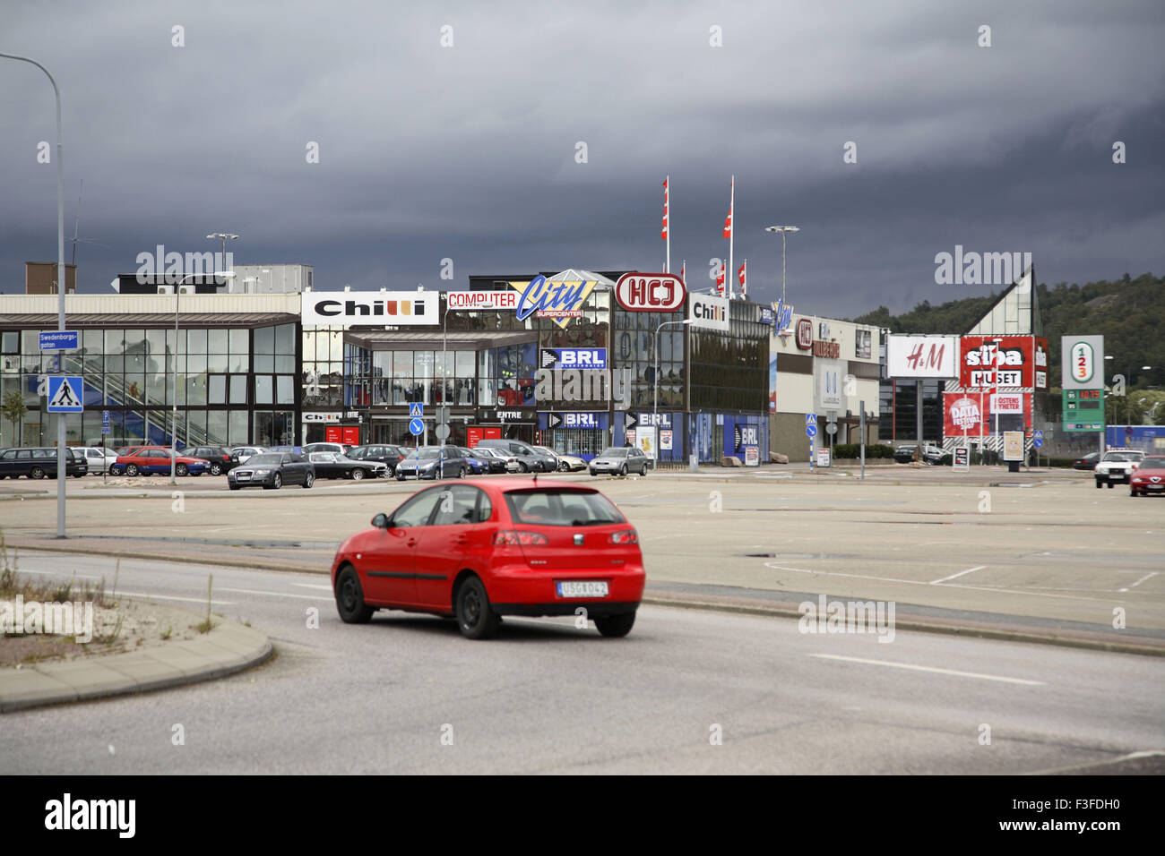 Marktplatz; Shopping-Malls und Geschäftssitz; Backaplan; Göteborg; Schweden keine PROPERTY-RELEASE Stockfoto