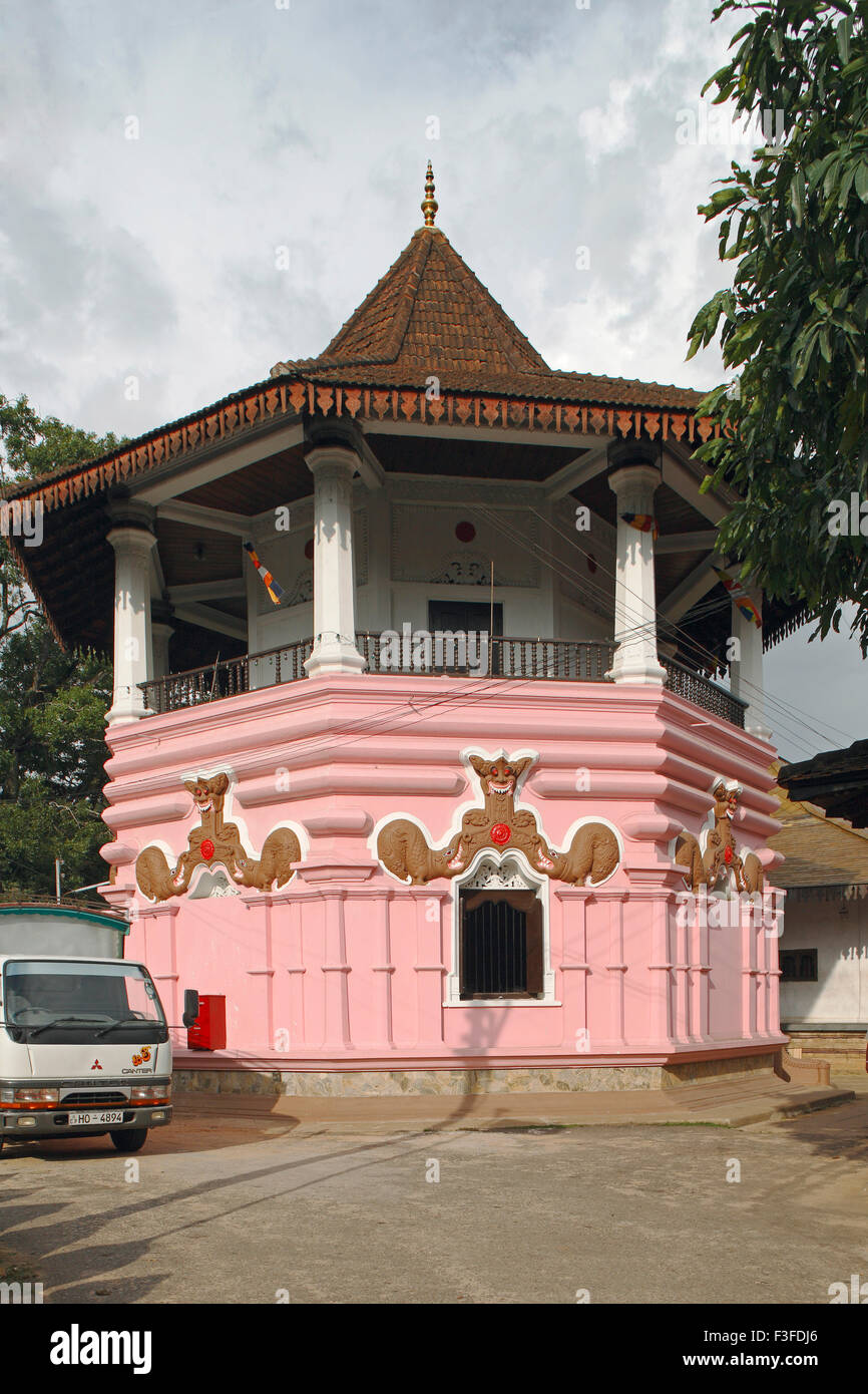 Malwathu Maha Viharaya, Malwatta Tempel, Kandy, Colombo, Ceylon, Sri Lanka, Demokratische Sozialistische Republik Sri Lanka, Asien Stockfoto