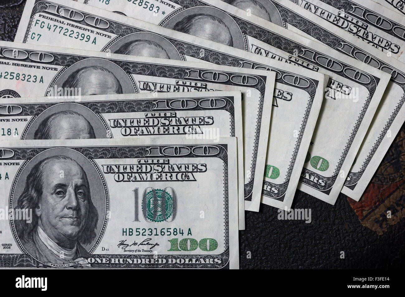 Die Vereinigten Staaten von Amerika; amerikanische 100-Dollar-Note; USA; Vereinigte Staaten; Währung Stockfoto